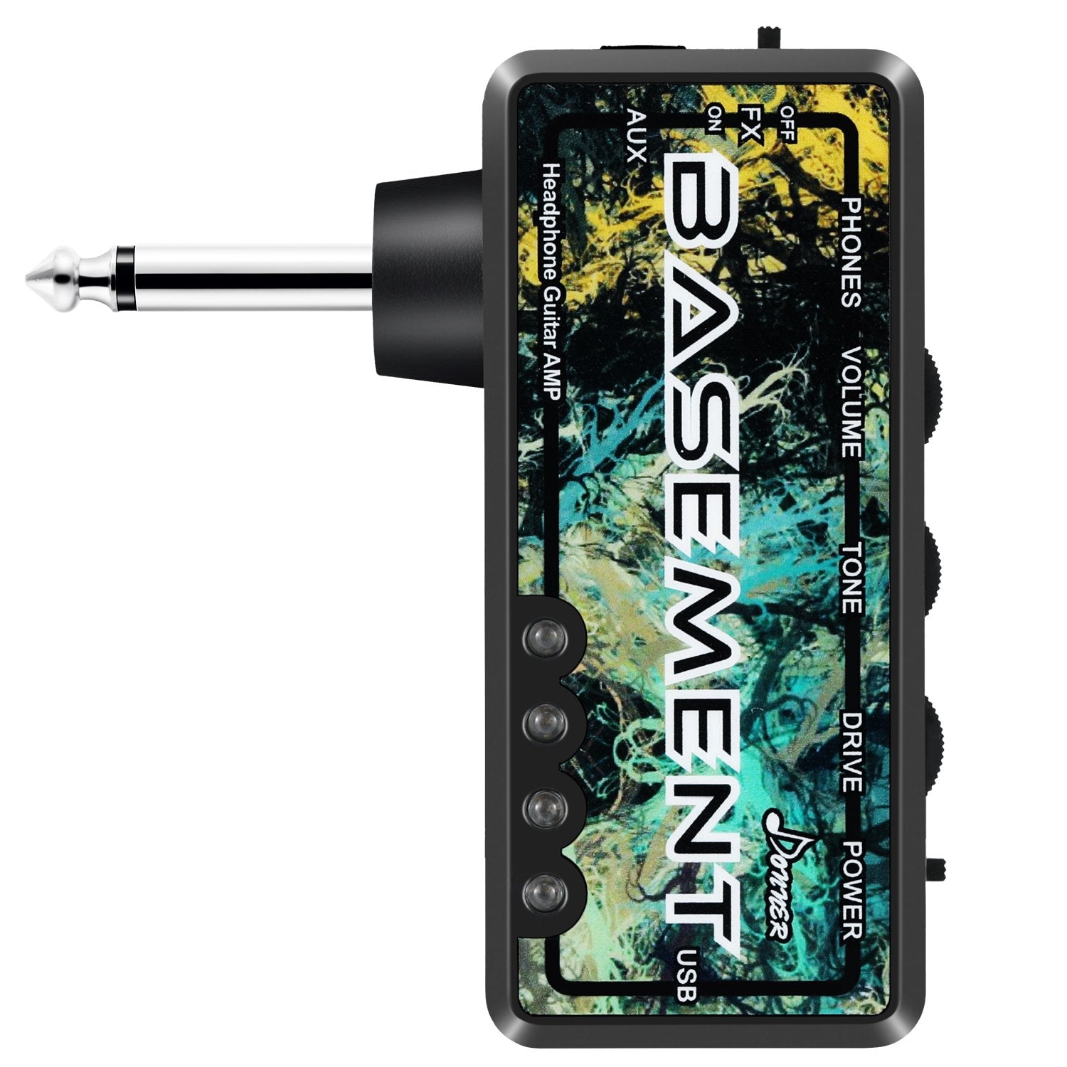 Donner Bass Guitar Headphone Amp Basement USB Rechargeable Mini Portable Bass Headphone Amplifier for Bass Guitar